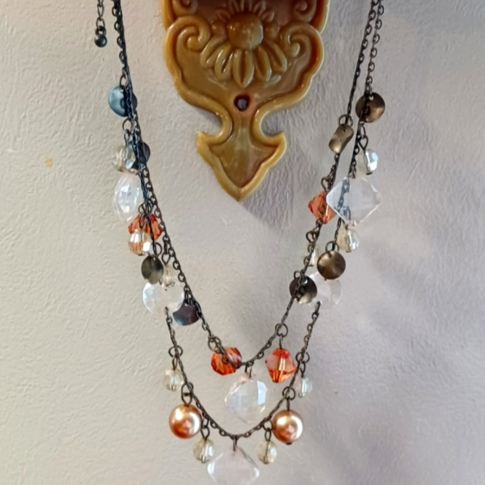 Pearl an gem necklace
